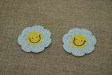 Smiley Tea Coaster | Handmade Crochet Festival Decoration | Artisan Made In India | Eco-Friendly| 100% Cotton |