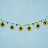 Sunflower Toran | Handmade Crochet Festival Decoration | Artisan Made In India | Eco-Friendly| 100% Cotton | Toran