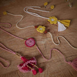 Genda Rakhi Lumba Pair & Kali Rakhi Lumba Pair Combo | Rakshabandhan | For Kids & Adults | Artisan Made In India | 100% Cotton | Crochet, Handcrafted