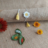 crochet Daisy Flower Pot and Rakhi | Home decor | Handmade crochet flower | Artisan Made In India | Amigurumi Toys | 100% Cotton | Crochet flower