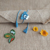 Taddy Bear Plush Stuffed Toy and Rakhi | Crochet Hand Made Toys | Toys For Kids | Handmade Infant Soothe Toys | Artisan Made In India | Amigurumi Toys | 100% Cotton | Crochet Cuddle Toys | Teady Rakhi