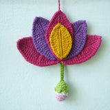 Lotus ToranB | Handmade Crochet Festival Decoration | Artisan Made In India | Eco-Friendly| 100% Cotton | Diwali | Toran
