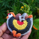 Rooster keychain | Toys For Kids | Handmade Infant Soothe Toys | Artisan Made In India | Amigurumi Toys | 100% Cotton | Crochet Cuddle Toys