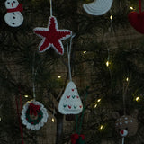 Christmas home decor - pack of 14 ornaments | Festive Glow Set – Heart,Snowman,Star,Bauble,Mistletoe,Santa,Tree,Snowflake,Bow,Reindeer,Hollyleaf,Moon,CandyCane,GiftBox|Gift pack