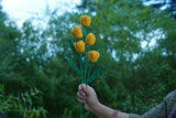 Tulip Flower | Handmade Crochet Festival Decoration | Artisan Made In India | Eco-Friendly| 100% Cotton |