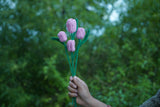 Tulip Flower | Handmade Crochet Festival Decoration | Artisan Made In India | Eco-Friendly| 100% Cotton |