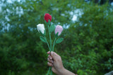 Rose Flower | Handmade Crochet Festival Decoration | Artisan Made In India | Eco-Friendly| 100% Cotton |
