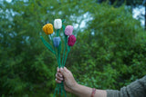 Tulip Flower | Handmade Crochet Festival Decoration | Artisan Made In India | Eco-Friendly| 100% Cotton |