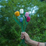 Tulip Flower | Handmade Crochet Festival Decoration | Artisan Made In India | Eco-Friendly| 100% Cotton |