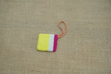 Stripe Airpod Pouch | Handmade Crochet Festival Decoration | Artisan Made In India | Eco-Friendly| 100% Cotton |