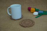 Flower Tea Coaster | Handmade Crochet Festival Decoration | Artisan Made In India | Eco-Friendly| 100% Cotton |