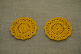 Flower Tea Coaster | Handmade Crochet Festival Decoration | Artisan Made In India | Eco-Friendly| 100% Cotton |