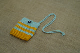 Stripe Airpod Cover | Handmade Crochet Festival Decoration | Artisan Made In India | Eco-Friendly| 100% Cotton |
