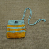 Stripe Airpod Cover | Handmade Crochet Festival Decoration | Artisan Made In India | Eco-Friendly| 100% Cotton |