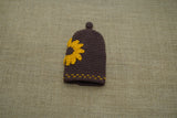 Sunflower Key Cover | Handmade Crochet Festival Decoration | Artisan Made In India | Eco-Friendly| 100% Cotton |