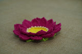 Lotus Tealight Holder and Rangoli | Handmade Crochet Festival Decoration | Artisan Made In India | Eco-Friendly| 100% Cotton |