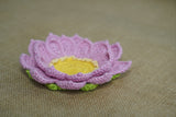 Lotus Tealight Holder and Rangoli | Handmade Crochet Festival Decoration | Artisan Made In India | Eco-Friendly| 100% Cotton |