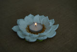 Lotus Tealight Holder and Rangoli | Handmade Crochet Festival Decoration | Artisan Made In India | Eco-Friendly| 100% Cotton |