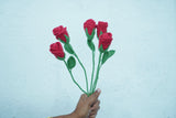 Rose Flower | Handmade Crochet Festival Decoration | Artisan Made In India | Eco-Friendly| 100% Cotton |