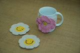Poppy Mug Warmer| Handmade Crochet Festival Decoration | Artisan Made In India | Eco-Friendly| 100% Cotton |