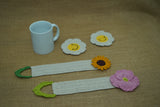 Poppy Mug Warmer| Handmade Crochet Festival Decoration | Artisan Made In India | Eco-Friendly| 100% Cotton |