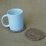 Flower Tea Coaster | Handmade Crochet Festival Decoration | Artisan Made In India | Eco-Friendly| 100% Cotton |