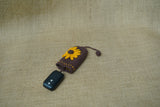 Sunflower Key Cover | Handmade Crochet Festival Decoration | Artisan Made In India | Eco-Friendly| 100% Cotton |
