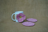 Flower Tea Coaster | Handmade Crochet Festival Decoration | Artisan Made In India | Eco-Friendly| 100% Cotton |