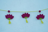 Lotus Toran | Handmade Crochet Festival Decoration | Artisan Made In India | Eco-Friendly| 100% Cotton | Toran