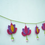Lotus ToranB | Handmade Crochet Festival Decoration | Artisan Made In India | Eco-Friendly| 100% Cotton | Diwali | Toran