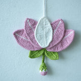 Lotus Danglar | Handmade Crochet Festival Decoration | Artisan Made In India | Eco-Friendly| 100% Cotton | Diwali | Dangler