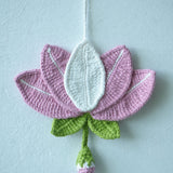 Lotus Danglar | Handmade Crochet Festival Decoration | Artisan Made In India | Eco-Friendly| 100% Cotton | Diwali | Dangler