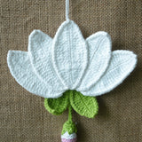 Lotus Danglar | Handmade Crochet Festival Decoration | Artisan Made In India | Eco-Friendly| 100% Cotton | Diwali | Dangler