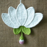 Lotus Danglar | Handmade Crochet Festival Decoration | Artisan Made In India | Eco-Friendly| 100% Cotton | Diwali | Dangler