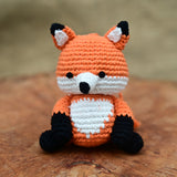 Fox Plush Stuffed Toy | Orange | Toys For Kids | Handmade Infant Soothe Toys | Artisan Made In India | Amigurumi Toys | 100% Cotton | Crochet Cuddle Toys