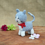 Cat Soft Plush Toy | Toys For Kids | Handmade Infant Soothe Toys | Artisan Made In India | Amigurumi Toys | 100% Cotton | Crochet Cuddle Toys
