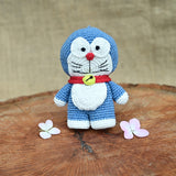 Doraemon Soft Plush Toy | Toys For Kids | Handmade Infant Soothe Toys | Artisan Made In India | Amigurumi Toys | 100% Cotton | Crochet Cuddle Toys