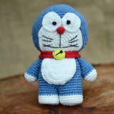 Doraemon Soft Plush Toy | Toys For Kids | Handmade Infant Soothe Toys | Artisan Made In India | Amigurumi Toys | 100% Cotton | Crochet Cuddle Toys
