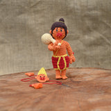 Hanuman Plush Stuffed Toy | Toys for Kids | Handmade Infant Soothe Toys | Artisan Made in India | Amigurumi Toys | 100% Cotton | Crochet Cuddle Toys | Rakshabandhan | Gifting