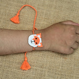 Kids Rakhi | Fox | Rakshabandhan | For Kids & Adults | Artisan Made In India | 100% Cotton | Crochet, Handcrafted