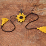 Kids Rakhi | Sunflower | Rakshabandhan | For Kids & Adults | Artisan Made In India | 100% Cotton | Crochet, Handcrafted