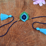 Kids Rakhi | Krishna | Rakshabandhan | For Kids & Adults | Artisan Made In India | 100% Cotton | Crochet, Handcrafted