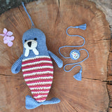 Walrus Plush Stuffed Toy | Red | Toys For Kids | Handmade Infant Soothe Toys | Artisan Made In India | Amigurumi Toys | 100% Cotton | Crochet Cuddle Toys | Rakshabandhan| Gifting