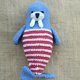 Walrus Soft Plush Toy | Toys For Kids | Handmade Infant Soothe Toys | Artisan Made In India | Amigurumi Toys | 100% Cotton | Crochet Cuddle Toys