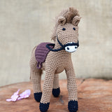Horse Soft Plush Toy | Toys For Kids | Handmade Infant Soothe Toys | Artisan Made In India | Amigurumi Toys | 100% Cotton | Crochet Cuddle Toys