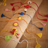 Family Rakhi Combo | Set of 8 | Rakshabandhan | For Kids & Adults | Artisan Made In India | 100% Cotton | Crochet, Hand Knitted