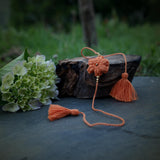 Orange Flower Moti Rakhi | Rakshabandhan | For Kids & Adults | Artisan Made In India | 100% Cotton | Crochet, Handcrafted