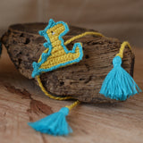 Kids Rakhi | Baby Dragon | Rakshabandhan | For Kids & Adults | Artisan Made In India | 100% Cotton | Crochet, Handcrafted