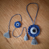 Kids Rakhi | Evileye | Rakshabandhan | For Kids & Adults | Artisan Made In India | 100% Cotton | Crochet, Handcrafted