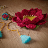 Rakhi | Lotus Tea Light Holder | Rakshabandhan | For Kids & Adults | Artisan Made In India | 100% Cotton | Crochet, Handcrafted | Gifting | Rauli and Chawal | Sweets | Gifting